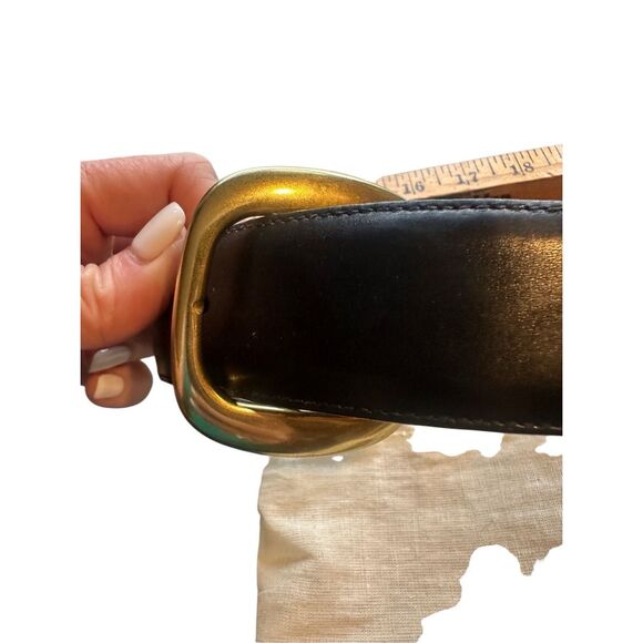 Coach Sienna 3918 Black Leather Belt Brass Buckle small main image 4